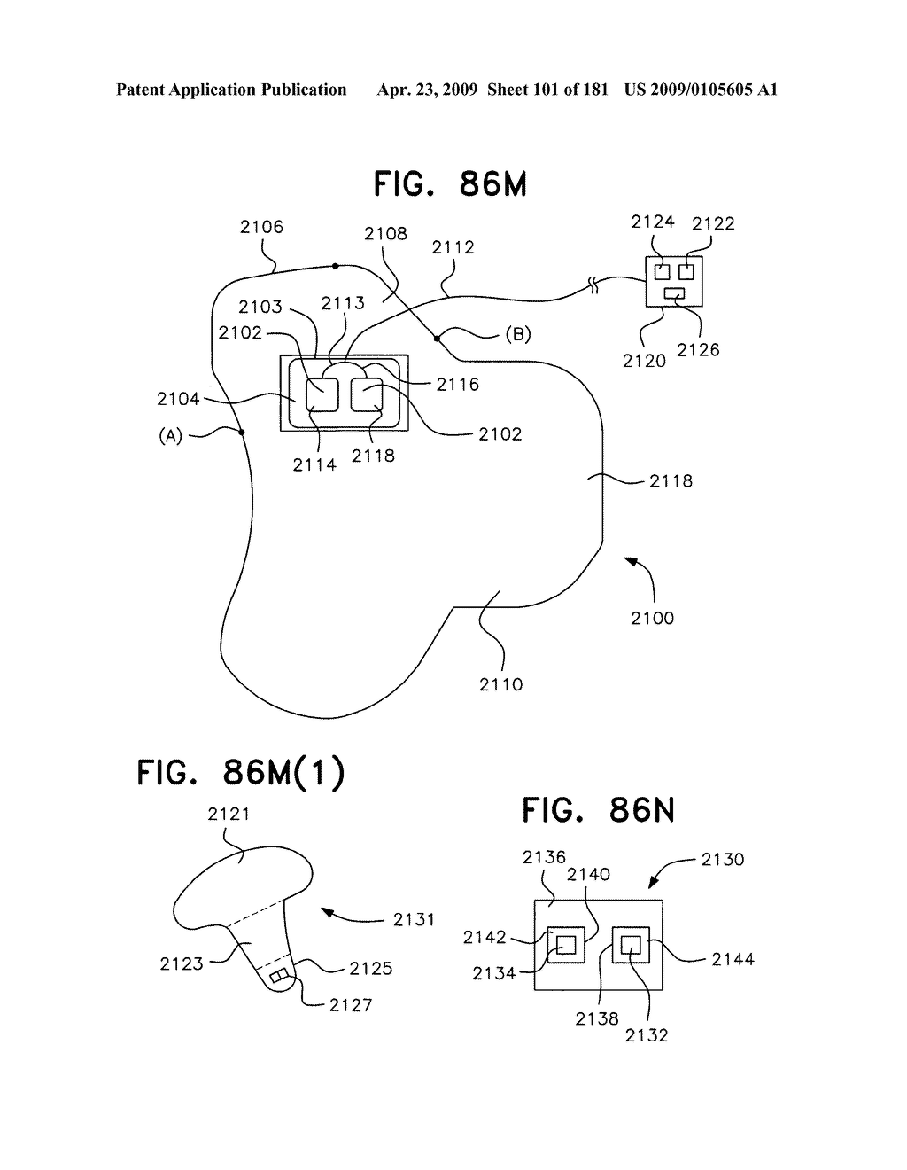 Apparatus and method for measuring biologic parameters - diagram, schematic, and image 102