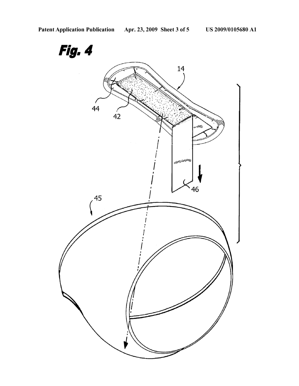 SANITARY ARTICLE ASSEMBLY INCLUDING AN OVERWRAP FOR DISPOSAL OF A SOILED SANITARY ARTICLE - diagram, schematic, and image 04