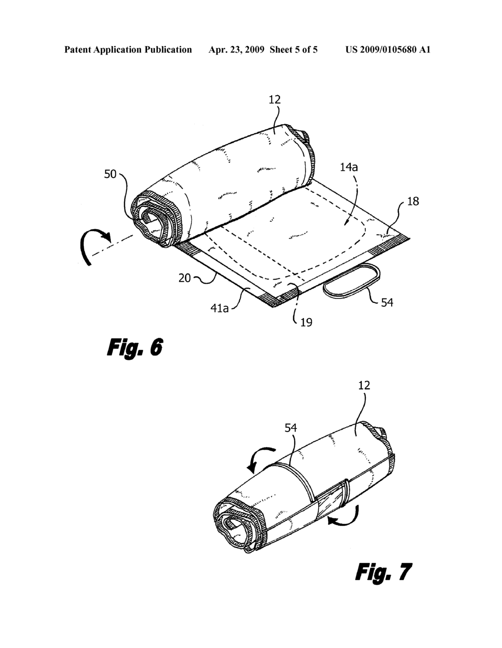 SANITARY ARTICLE ASSEMBLY INCLUDING AN OVERWRAP FOR DISPOSAL OF A SOILED SANITARY ARTICLE - diagram, schematic, and image 06