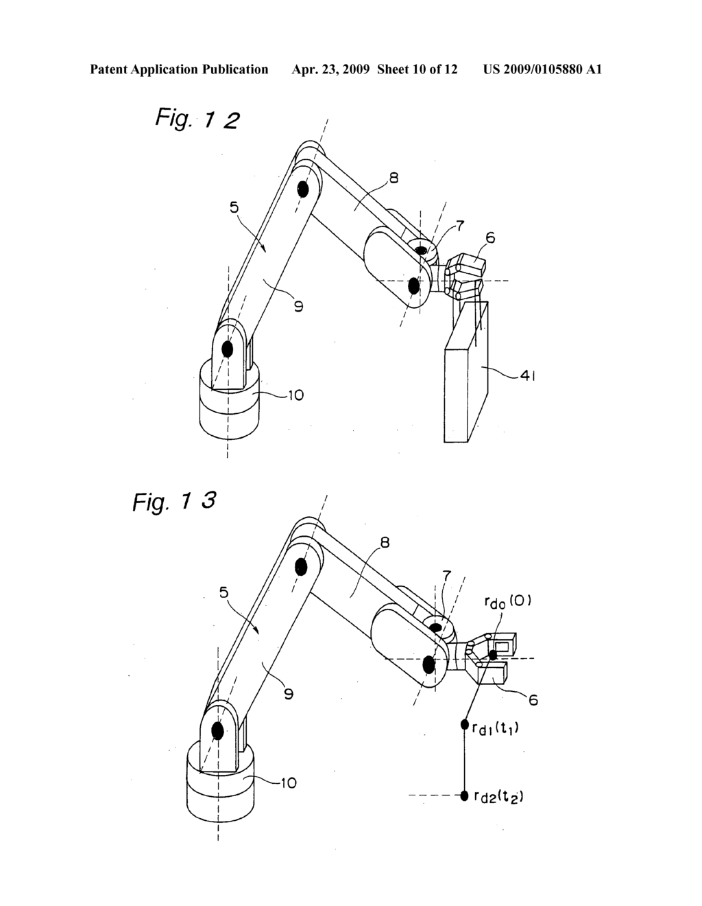 Device and method for controlling robot arm, robot and program - diagram, schematic, and image 11