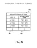 Facility-guidance process, facility-guidance apparatus, and computer-readable medium storing facility-guidance program diagram and image