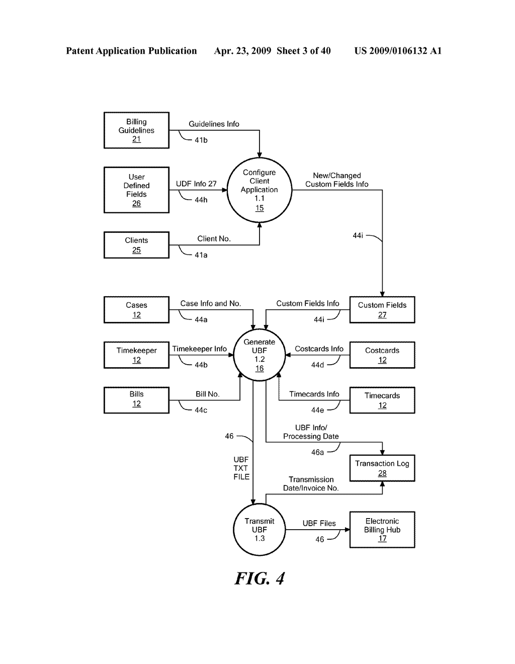 Electronic billing system utilizing a universal billing format data transmission - diagram, schematic, and image 04