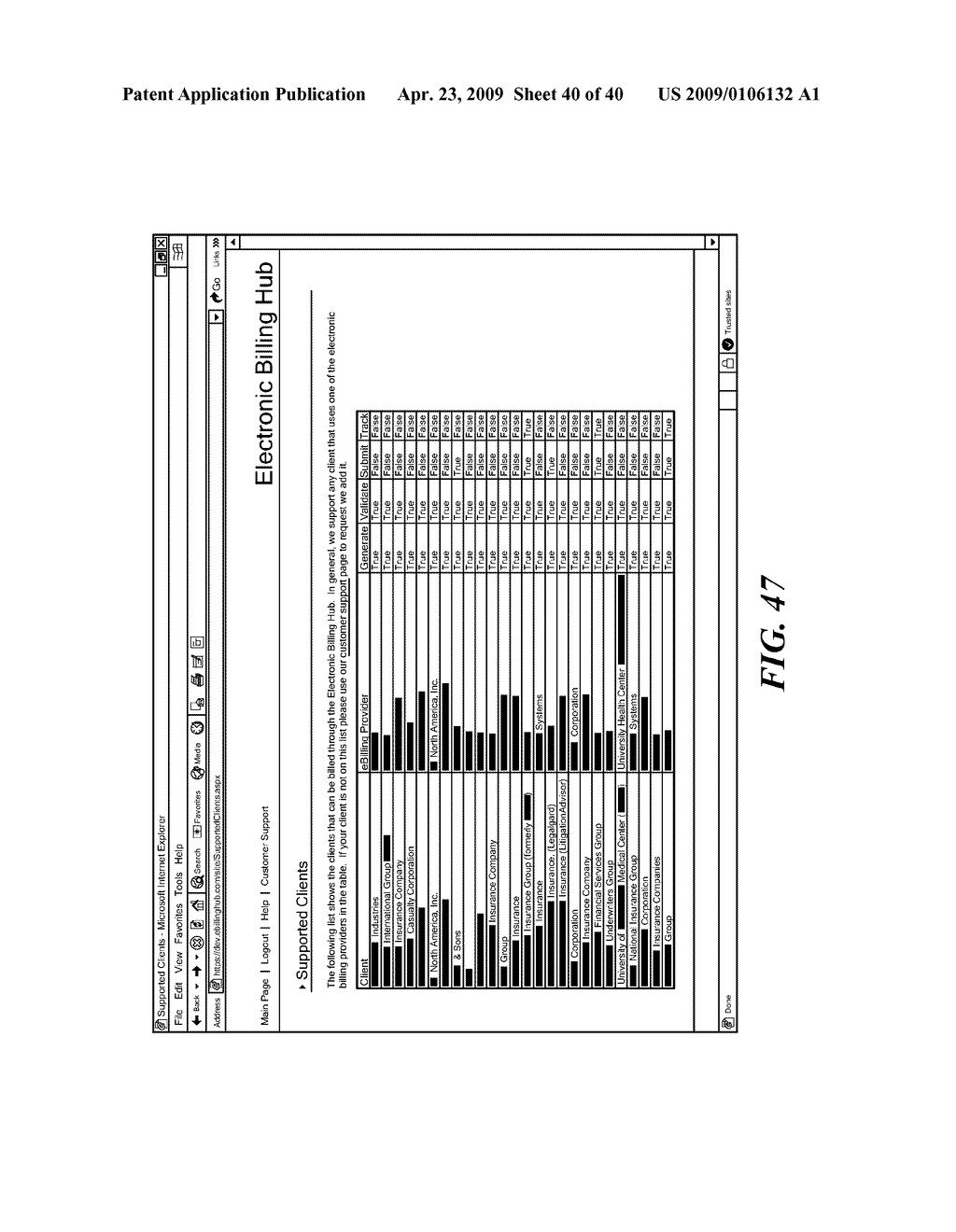 Electronic billing system utilizing a universal billing format data transmission - diagram, schematic, and image 41