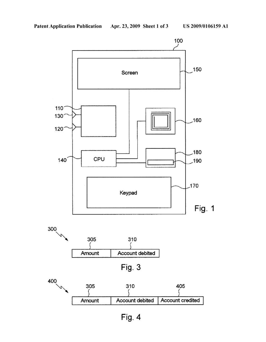 PORTABLE ELECTRONIC DEVICE FOR EXCHANGING VALUES AND METHOD OF USING SUCH A DEVICE - diagram, schematic, and image 02