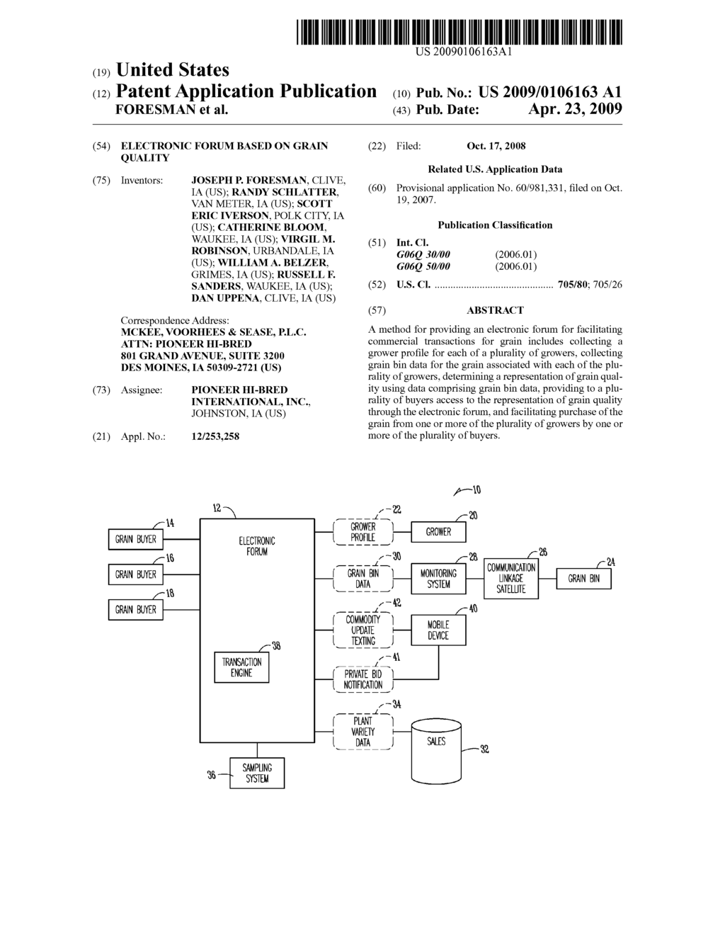 ELECTRONIC FORUM BASED ON GRAIN QUALITY - diagram, schematic, and image 01