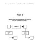 DOCUMENT PROCESS HISTORY MANAGING SYSTEM, DOCUMENT PROCESS HISTORY MANAGING APPARATUS, DOCUMENT PROCESS HISTORY MANAGING METHOD, AND COMPUTER READABLE MEDIUM diagram and image