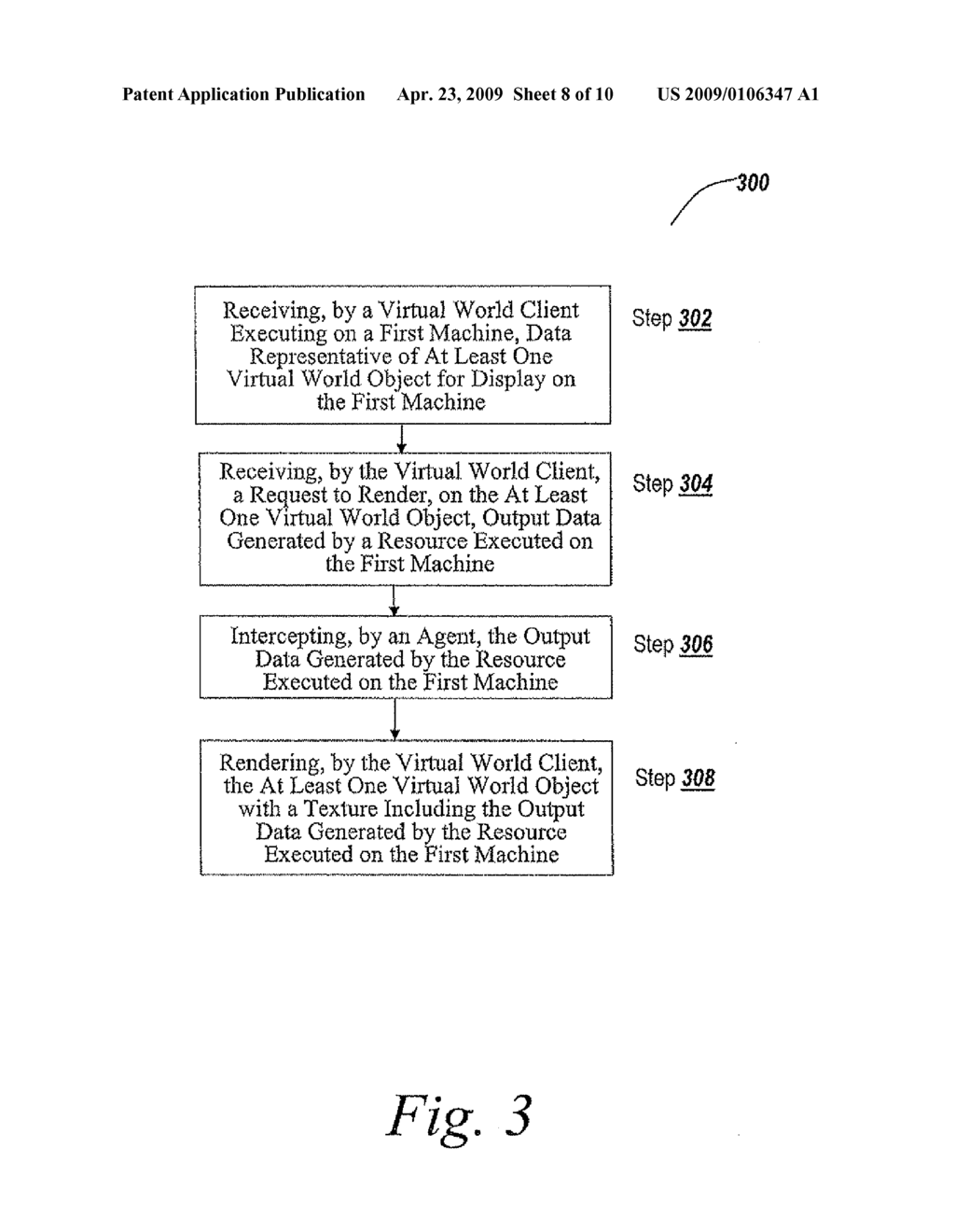 METHODS AND SYSTEMS FOR PROVIDING ACCESS, FROM WITHIN A VIRTUAL WORLD, TO AN EXTERNAL RESOURCE - diagram, schematic, and image 09