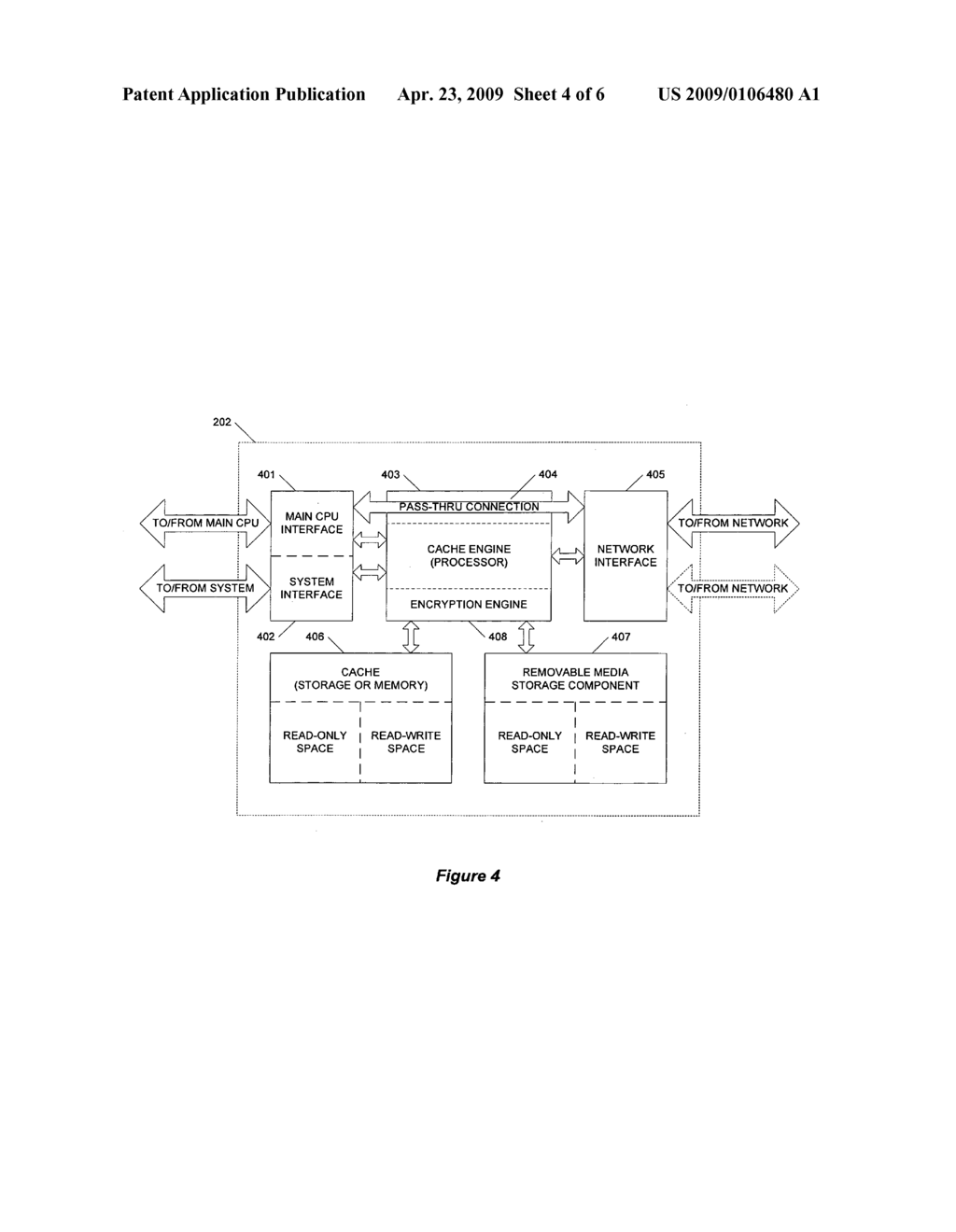 COMPUTER STORAGE DEVICE HAVING SEPARATE READ-ONLY SPACE AND READ-WRITE SPACE, REMOVABLE MEDIA COMPONENT, SYSTEM MANAGEMENT INTERFACE, AND NETWORK INTERFACE - diagram, schematic, and image 05