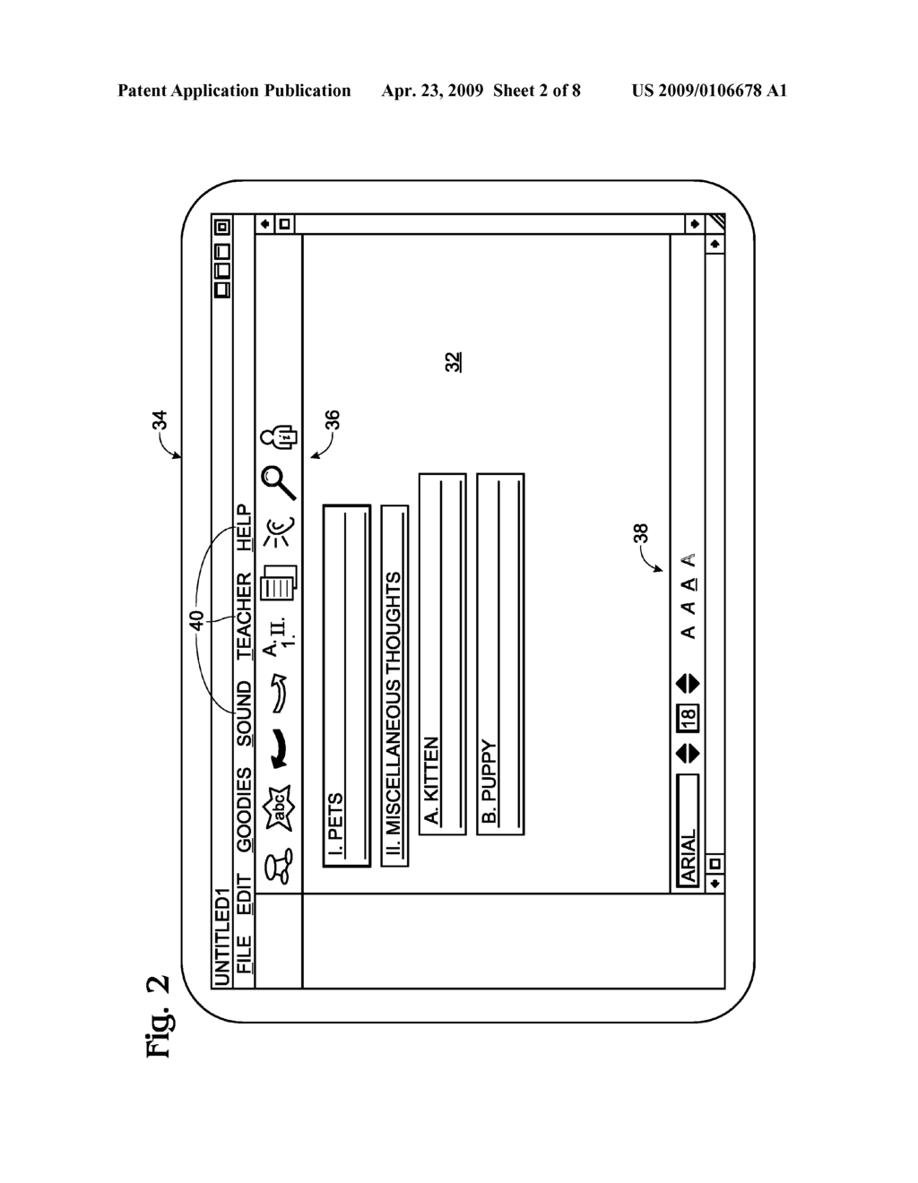 SYSTEM AND METHOD FOR AIDING CONCEPTUAL ORGANIZATION BY CHILDREN - diagram, schematic, and image 03