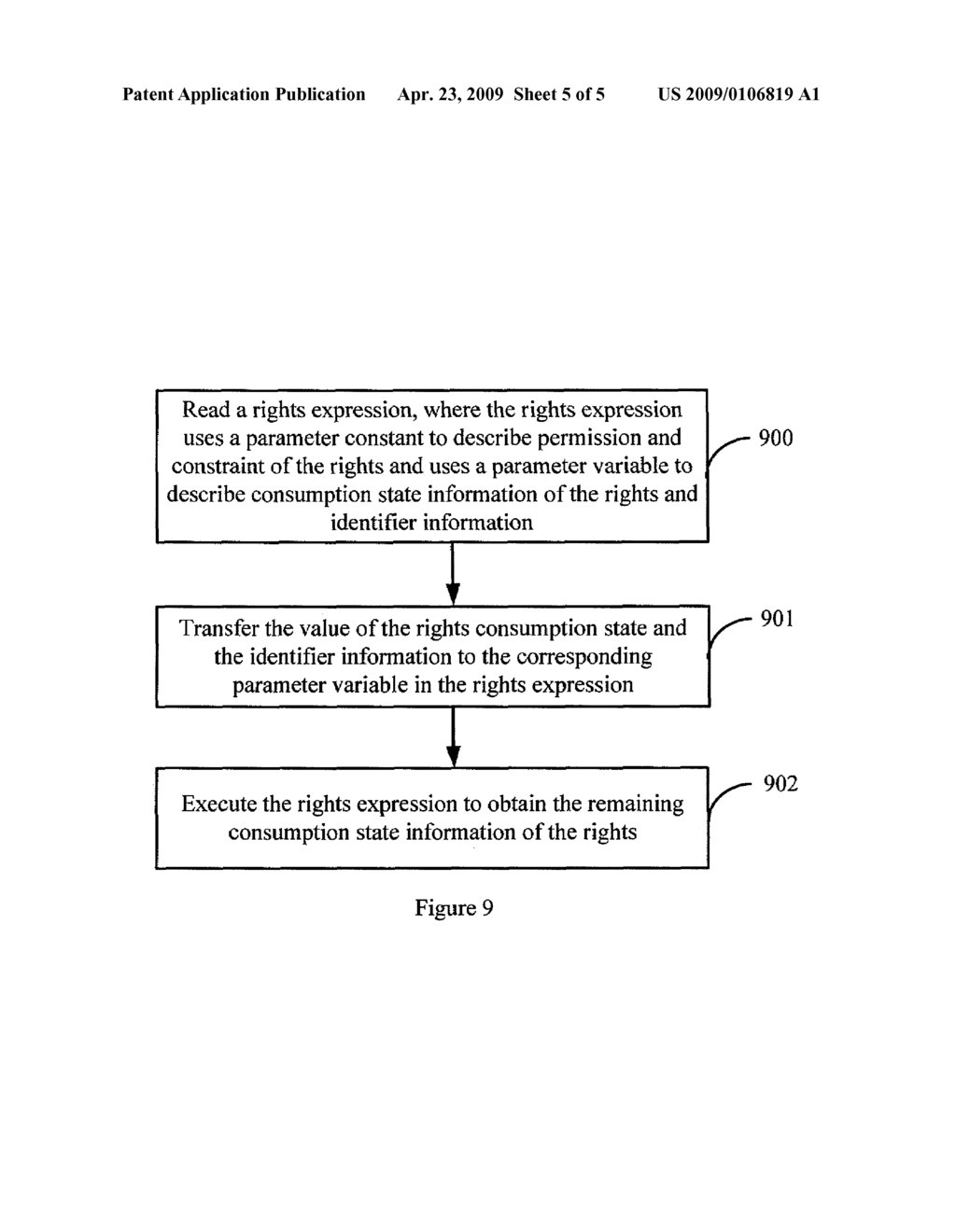 METHOD AND SYSTEM FOR PROVIDING, USING RIGHTS DESCRIPTION - diagram, schematic, and image 06