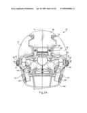 Helmet with an attachment mechanism for a faceguard diagram and image