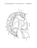 Helmet with an attachment mechanism for a faceguard diagram and image