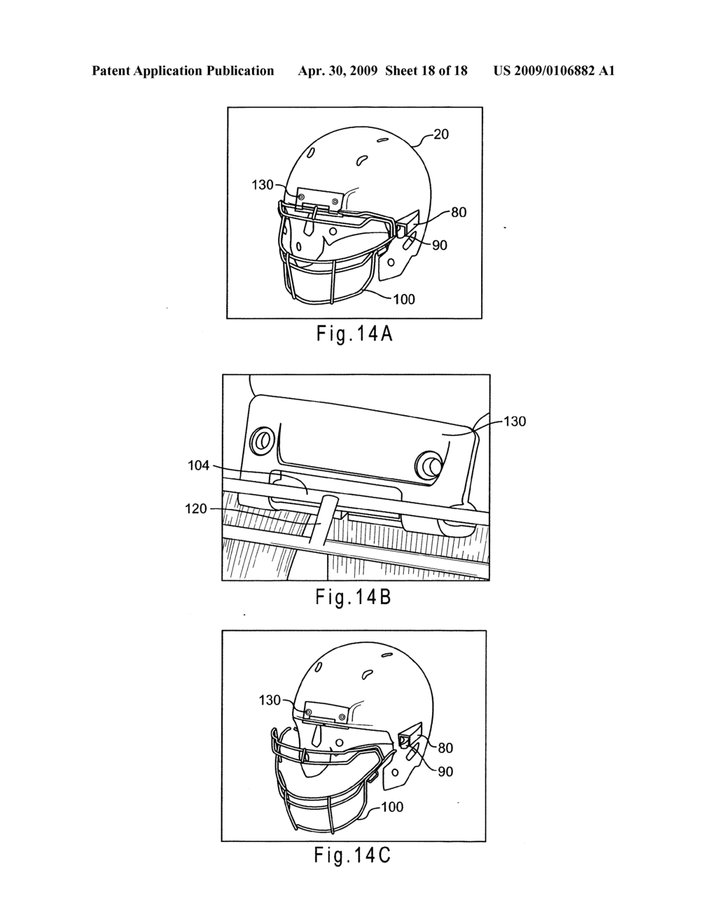 Helmet with an attachment mechanism for a faceguard - diagram, schematic, and image 19