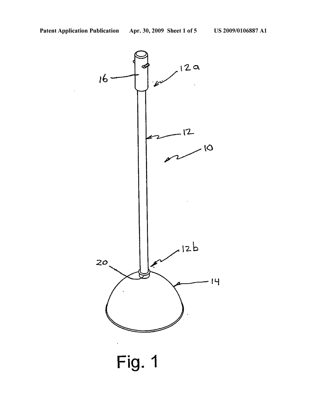 Toilet plunger having disinfectant dispenser - diagram, schematic, and image 02