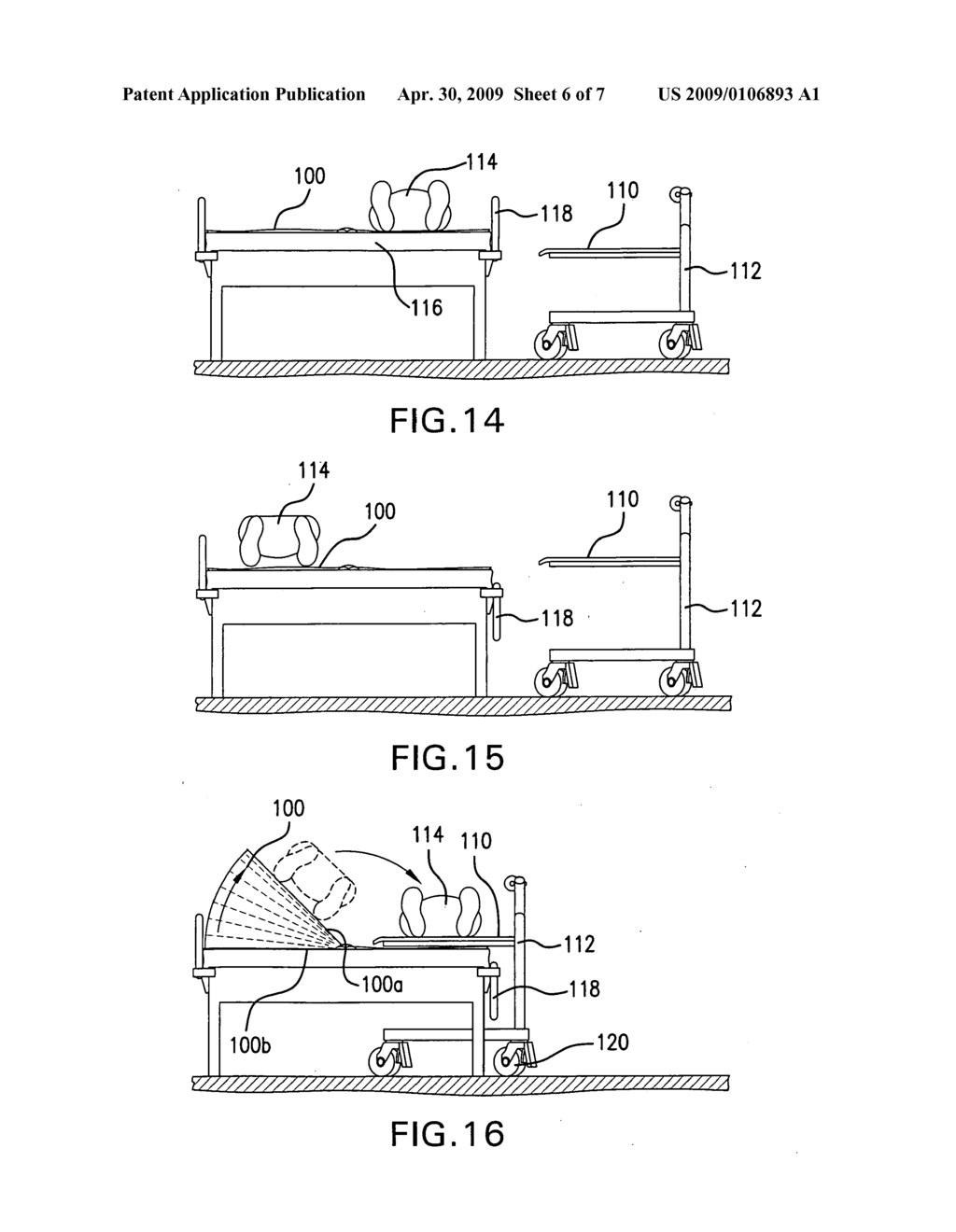 Inflatable air mattress for rotating patients - diagram, schematic, and image 07