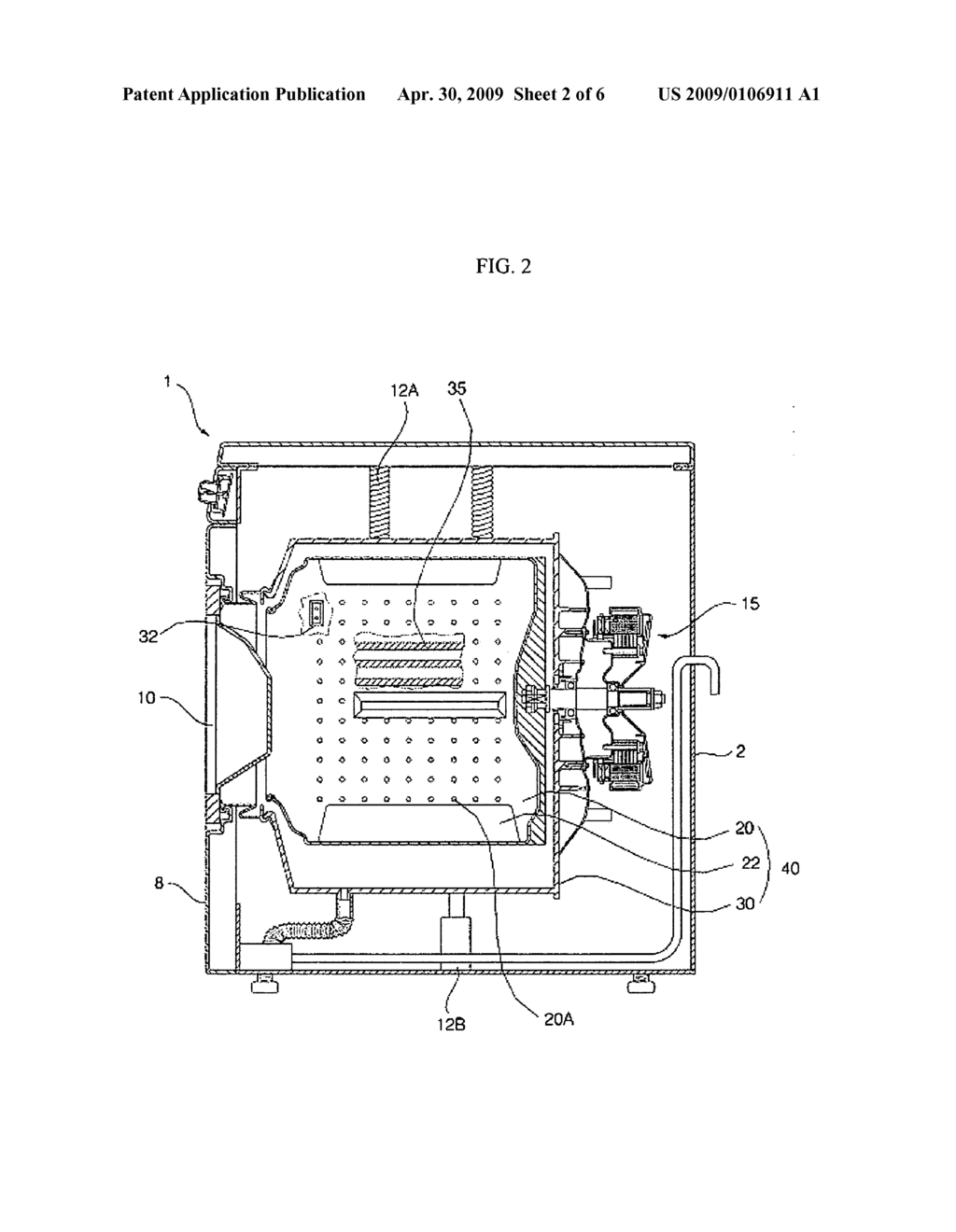 Drum washing machine - diagram, schematic, and image 03