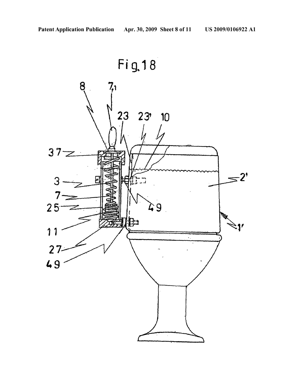 Cleaning Device for a Water Closet - diagram, schematic, and image 09