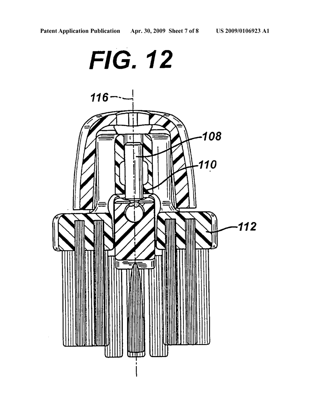 Brush head for toothbrush - diagram, schematic, and image 08