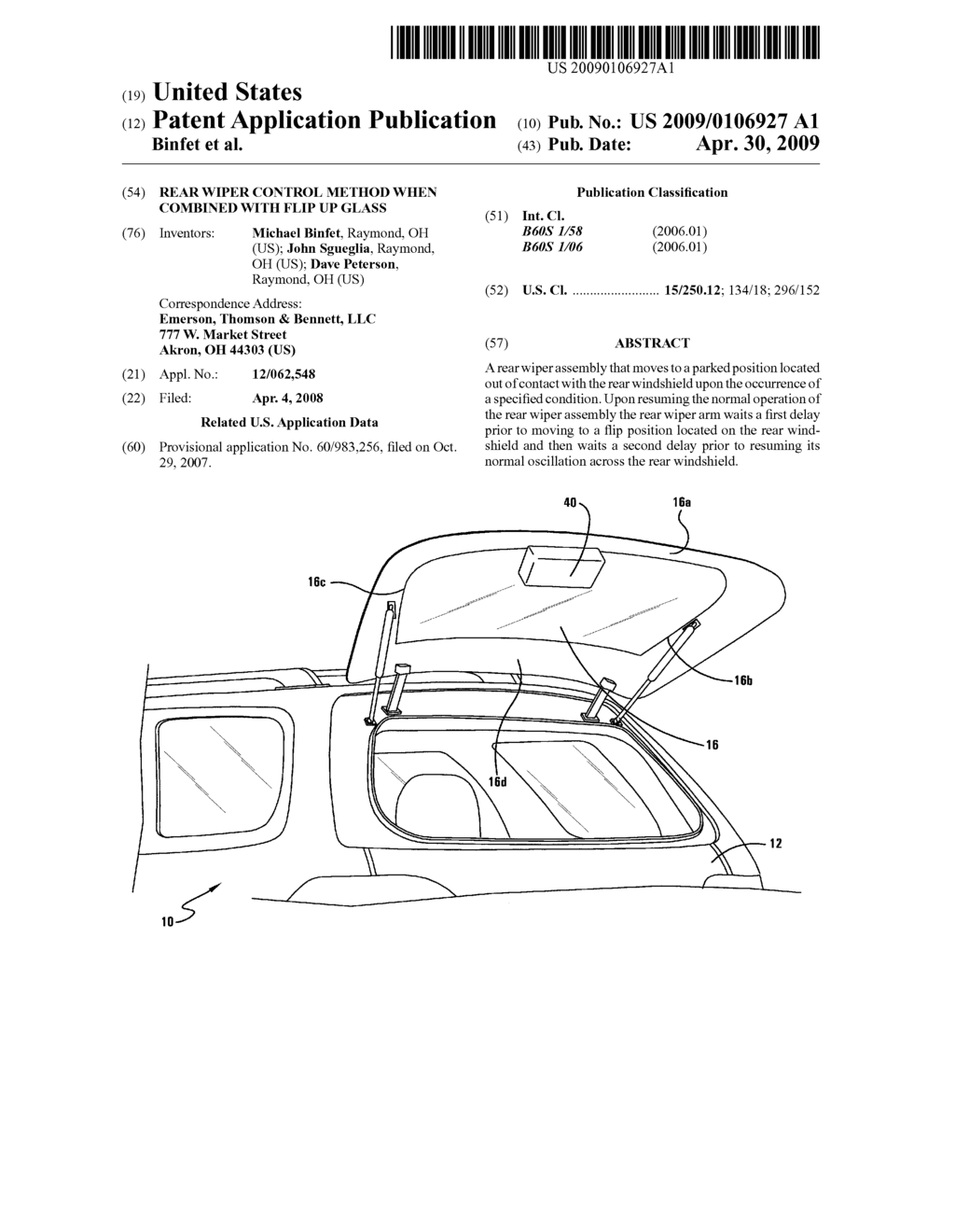 REAR WIPER CONTROL METHOD WHEN COMBINED WITH FLIP UP GLASS - diagram, schematic, and image 01