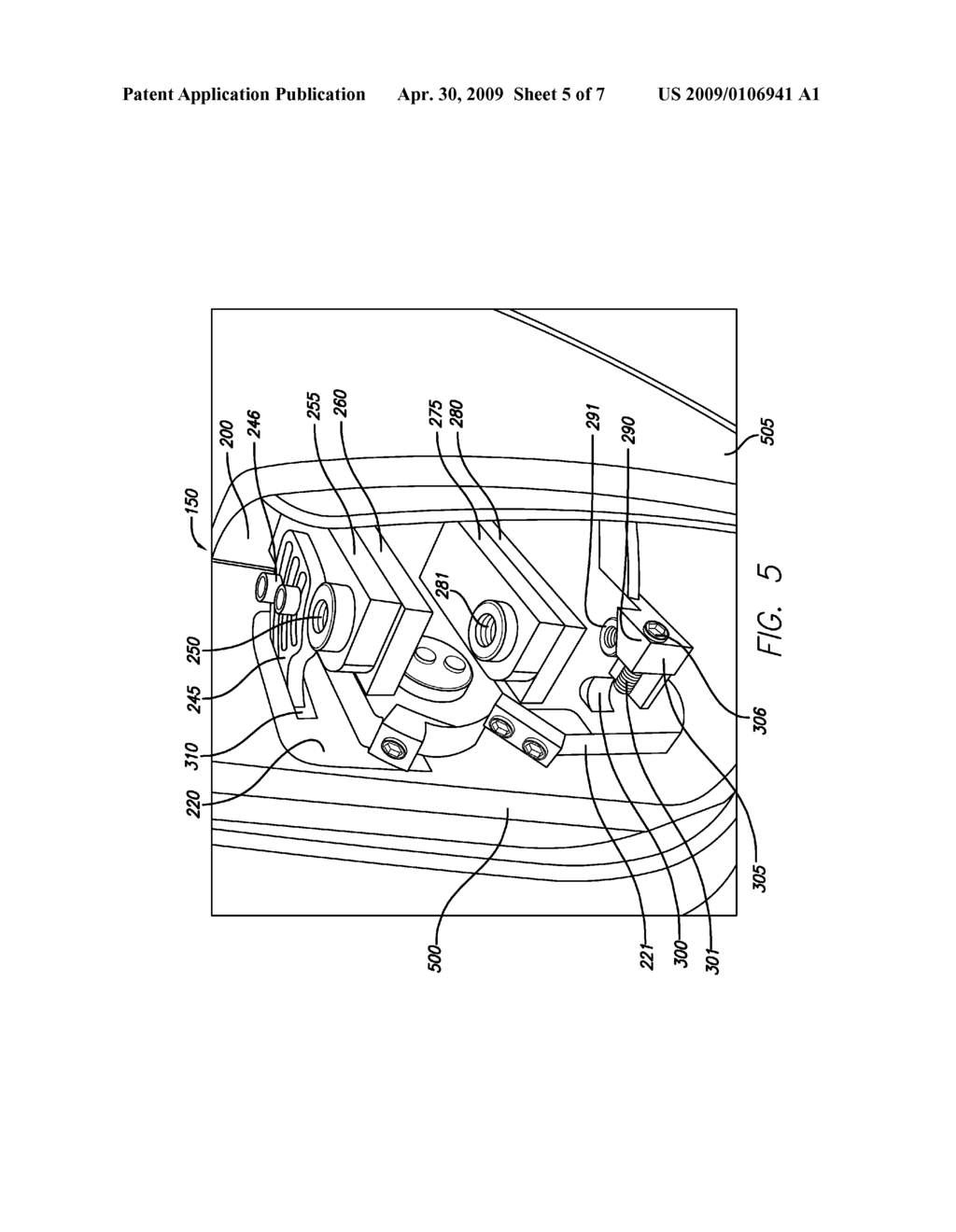 Biaxial Door Hinge - diagram, schematic, and image 06