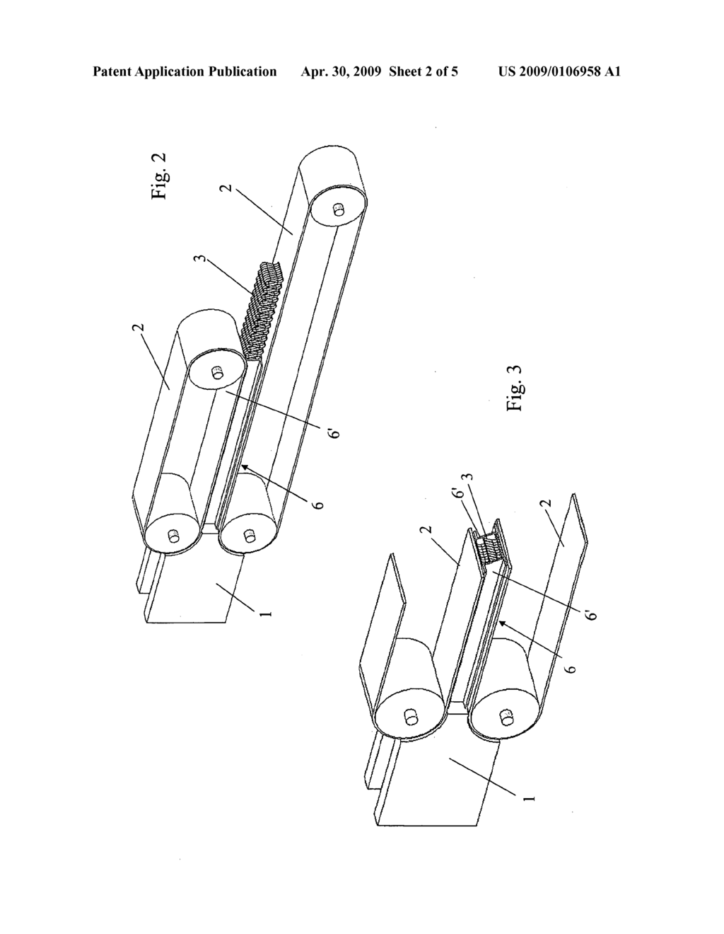 Device for maintaining the crimping of textile fibers or filaments during subsequent setting - diagram, schematic, and image 03