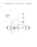 Dynamic axle alignment system onboard a vehicle diagram and image