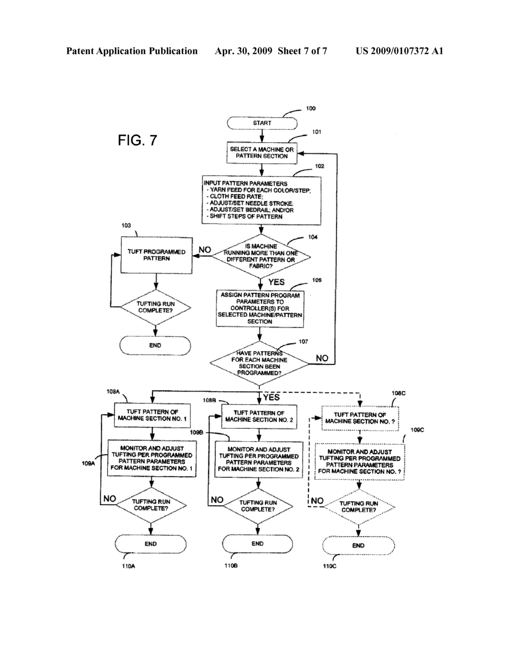 SYSTEM AND METHOD FOR TUFTING MULTIPLE FABRICS - diagram, schematic, and image 08