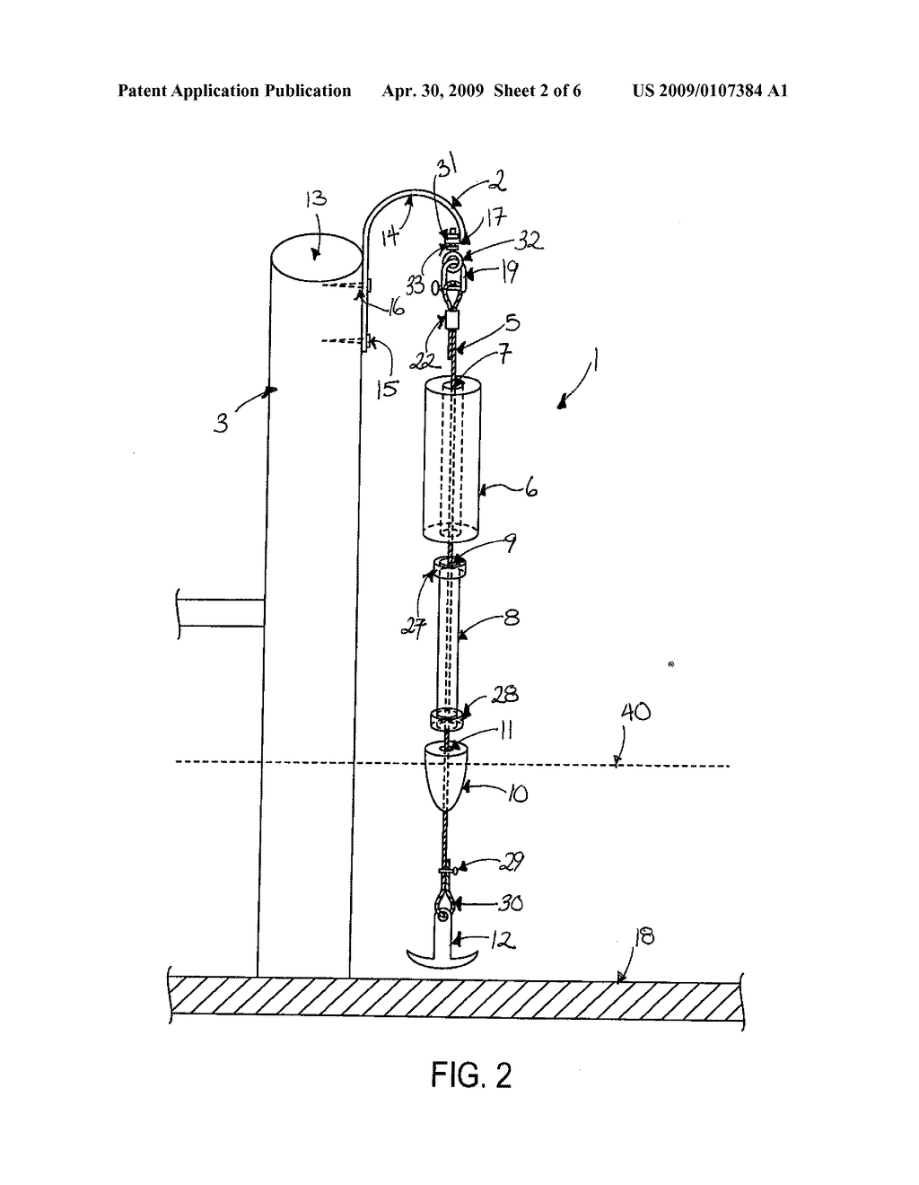 Fender System for Vessels Which Allows Fenders to Self Adjust - diagram, schematic, and image 03