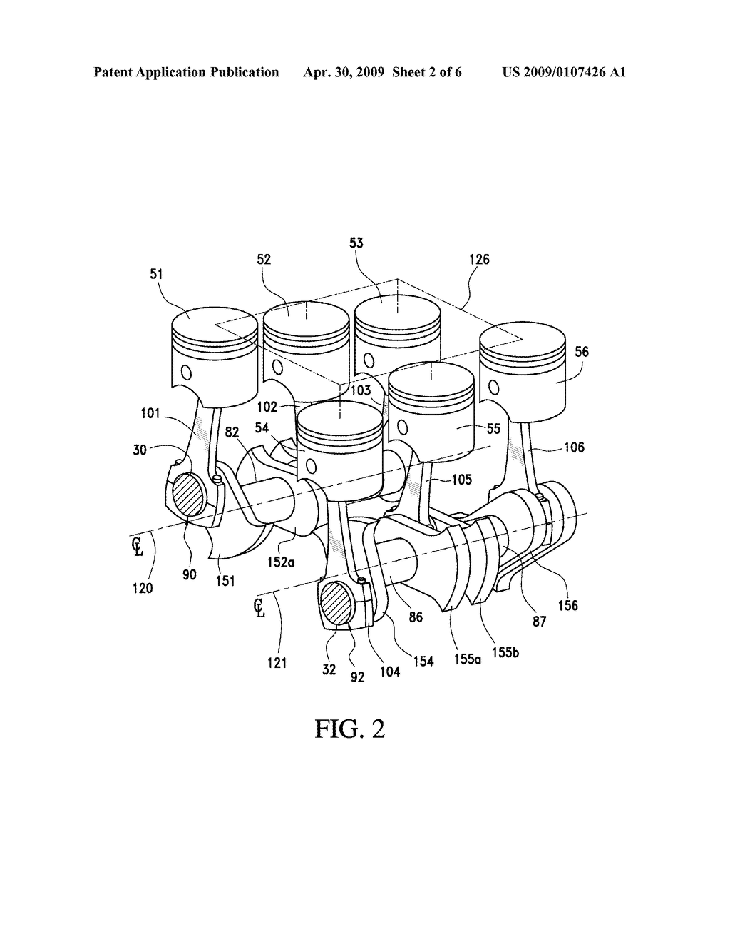 DUAL CRANKSHAFT ENGINE WITH COUNTER ROTATING INERTIAL MASSES - diagram, schematic, and image 03