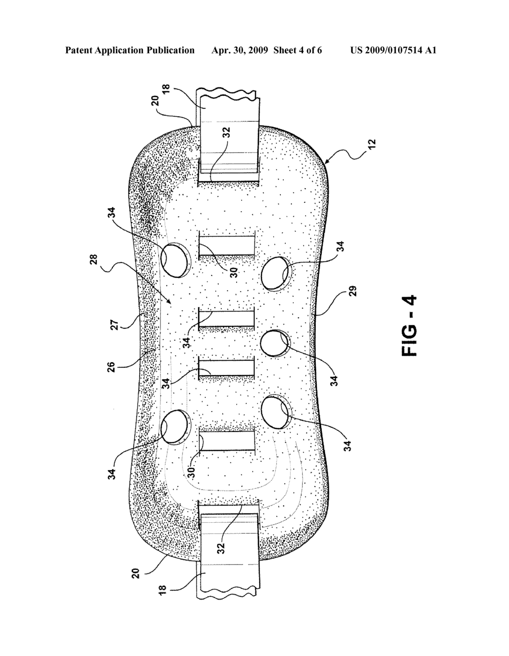 PROTECTIVE CHIN PAD ASSEMBLY FOR SPORTING HELMETS AND METHOD OF CONSTRUCTION THEREOF - diagram, schematic, and image 05