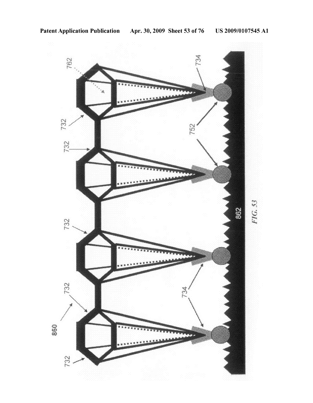 TEMPLATE FOR PYRAMIDAL THREE-DIMENSIONAL THIN-FILM SOLAR CELL MANUFACTURING AND METHODS OF USE - diagram, schematic, and image 54
