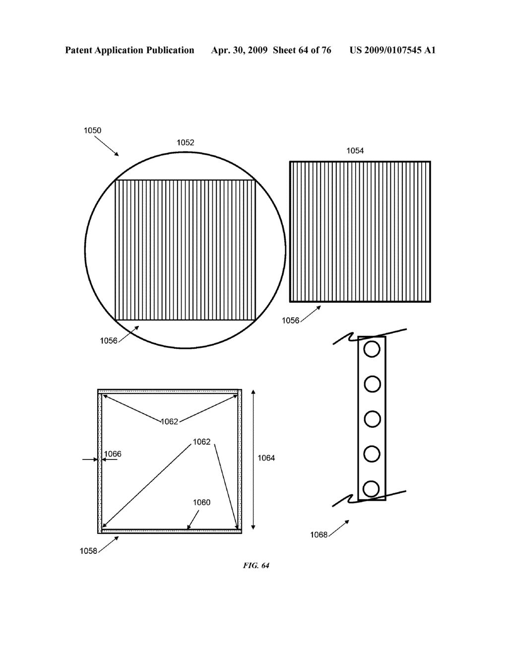 TEMPLATE FOR PYRAMIDAL THREE-DIMENSIONAL THIN-FILM SOLAR CELL MANUFACTURING AND METHODS OF USE - diagram, schematic, and image 65