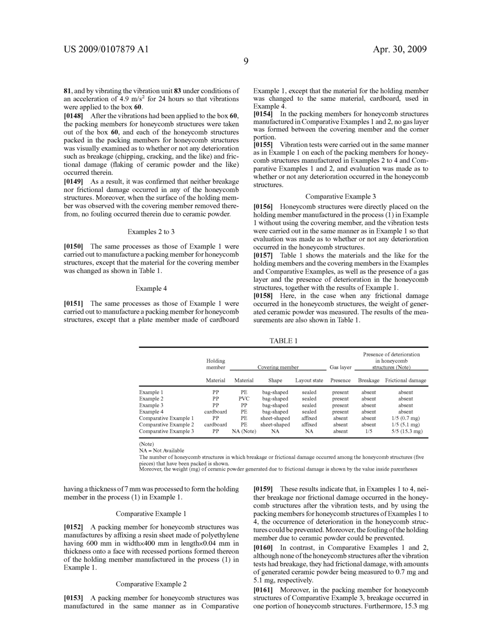 PACKING MEMBER FOR HONEYCOMB STRUCTURE AND METHOD FOR TRANSPORTING HONEYCOMB STRUCTURE - diagram, schematic, and image 18