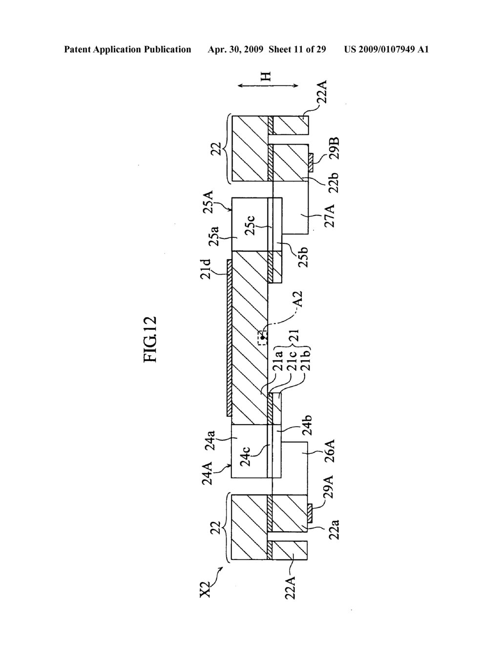 Micro-oscillating element and method of making the same - diagram, schematic, and image 12