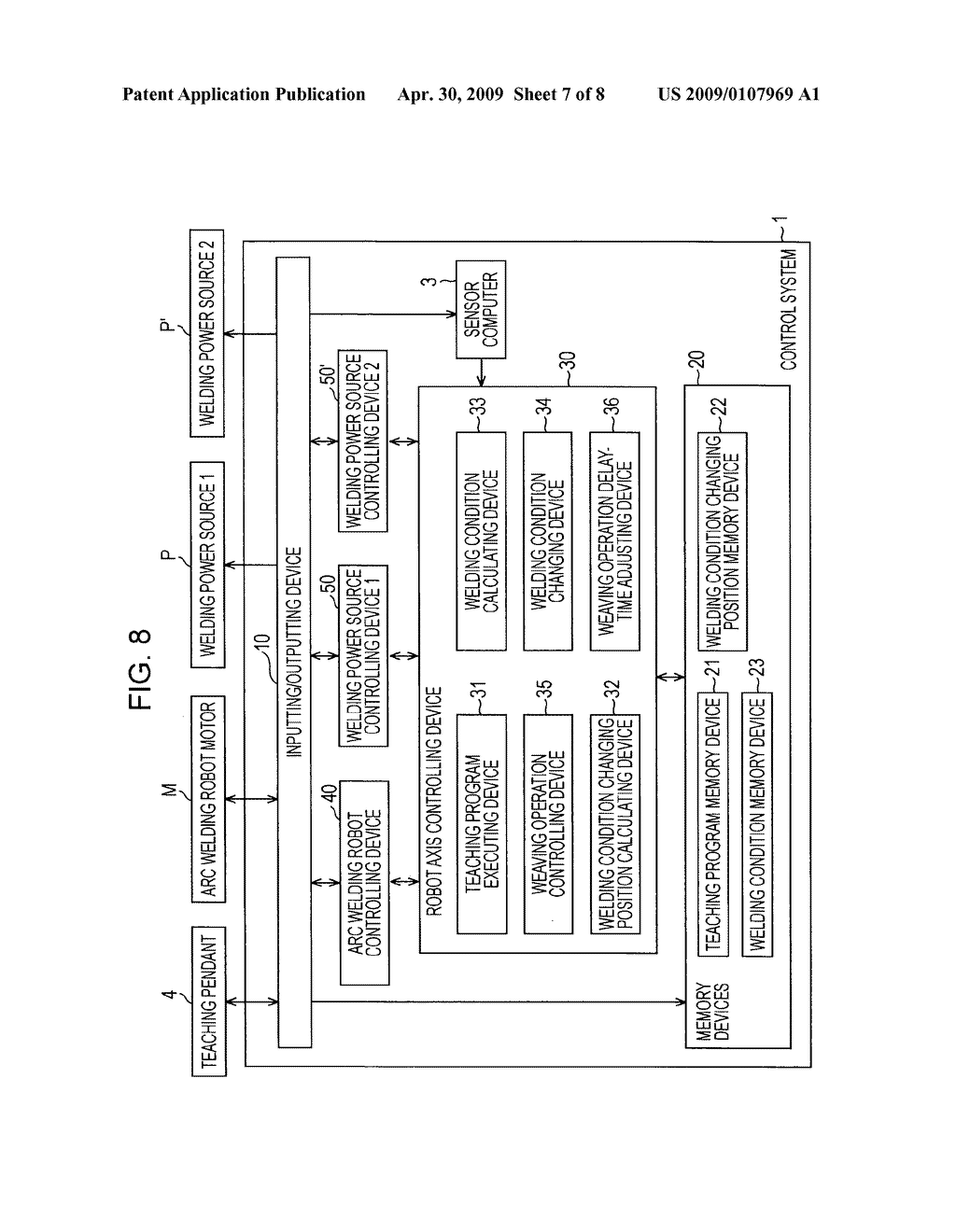 ARC WELDING ROBOT CONTROL SYSTEM AND METHOD THEREOF - diagram, schematic, and image 08