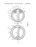 Beverage container lid having liquid cooling effect diagram and image