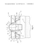 Beverage container lid having liquid cooling effect diagram and image