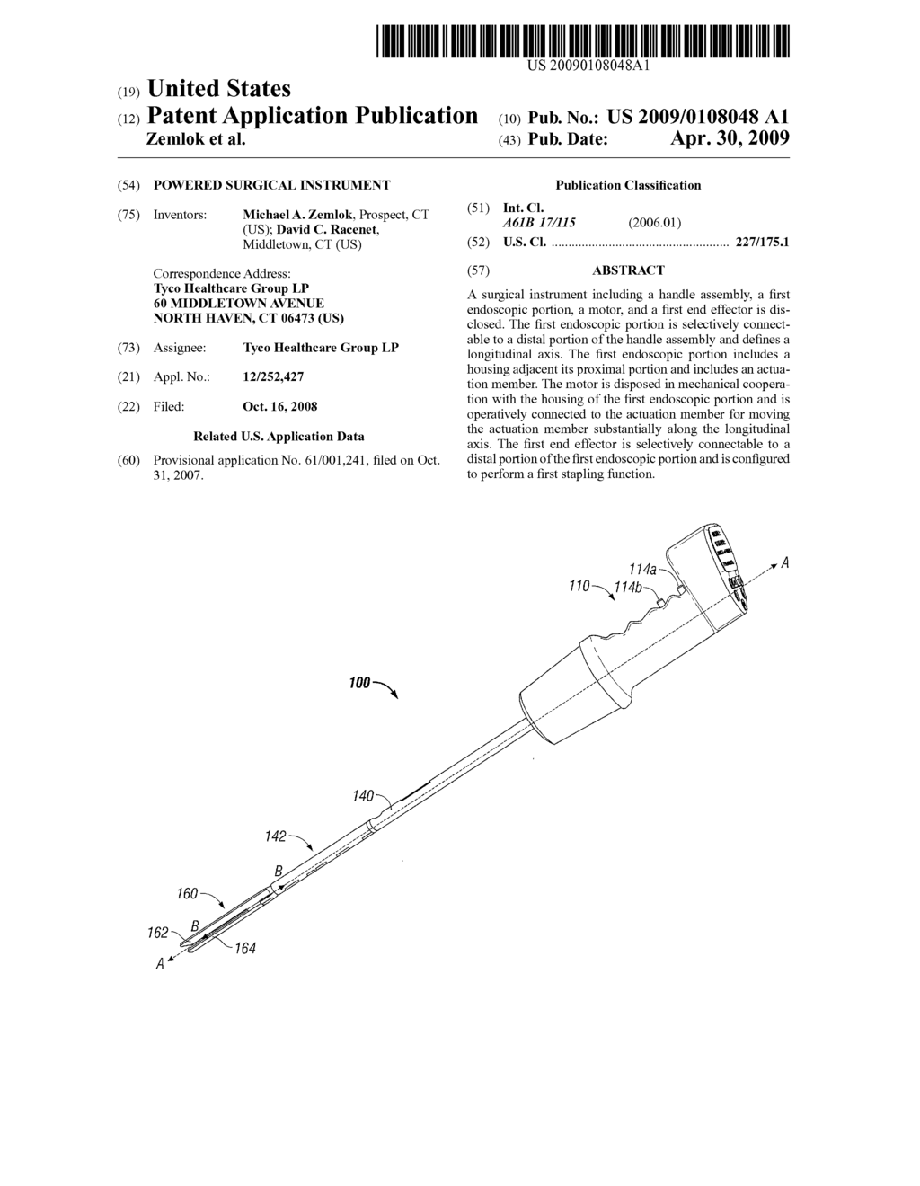 POWERED SURGICAL INSTRUMENT - diagram, schematic, and image 01