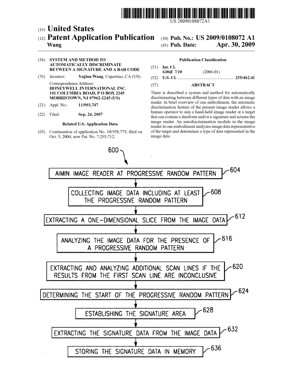 System and method to automatically discriminate between a signature and a bar code - diagram, schematic, and image 01