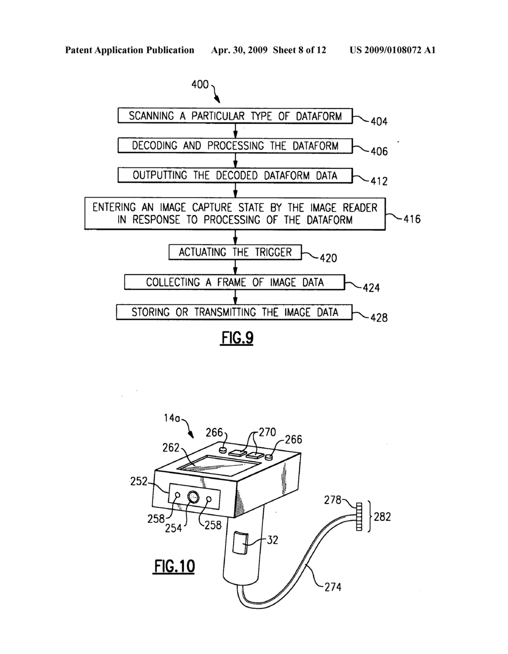 System and method to automatically discriminate between a signature and a bar code - diagram, schematic, and image 09