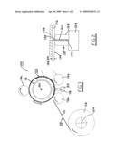 Method and apparatus for forming a sheeted roll of material diagram and image