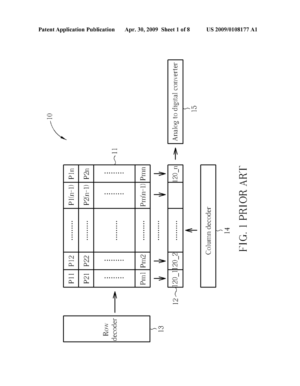 Image Sensor and Related Method with Functions of Repairing Column Readout Circuits - diagram, schematic, and image 02