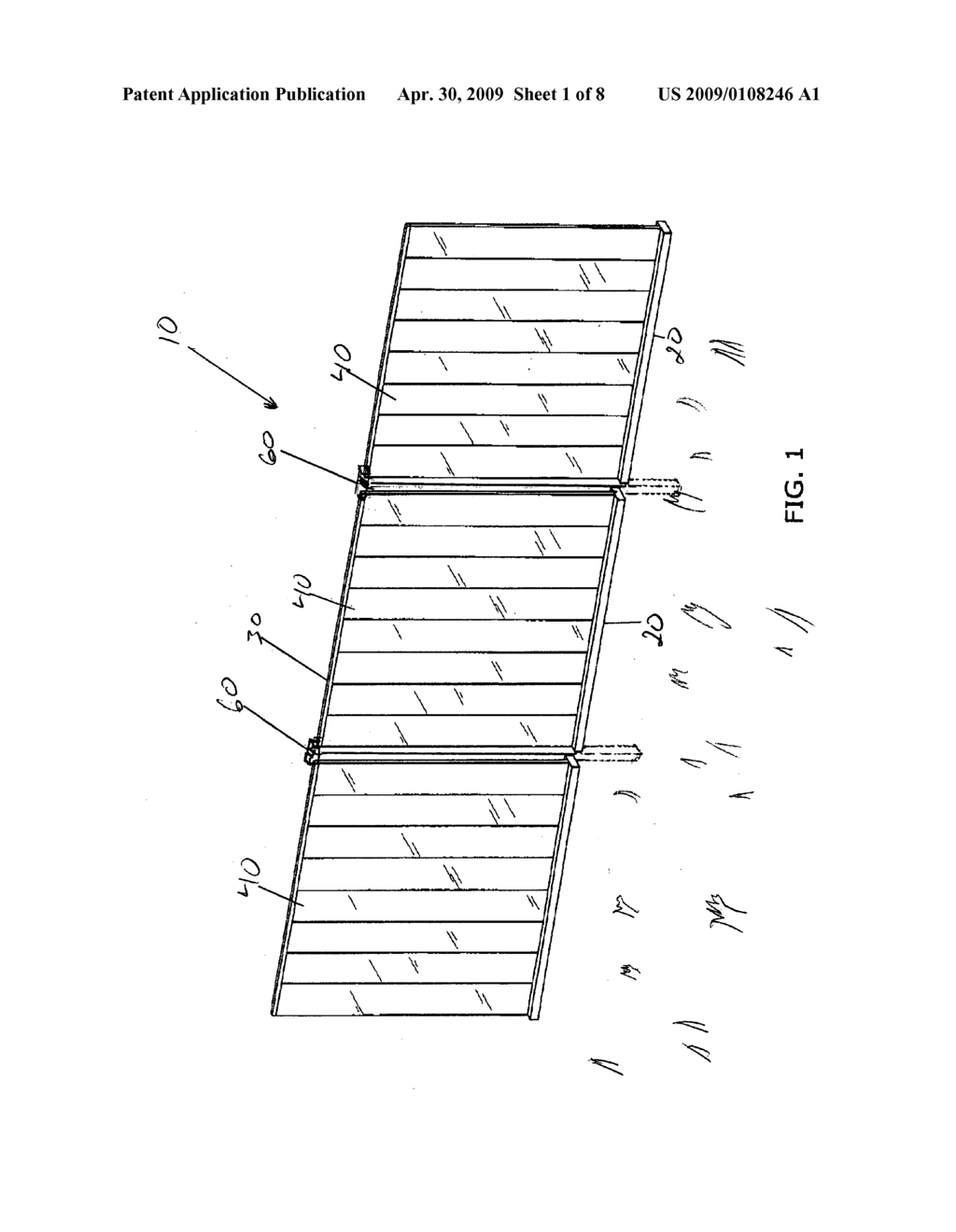 Privacy fence border system - diagram, schematic, and image 02