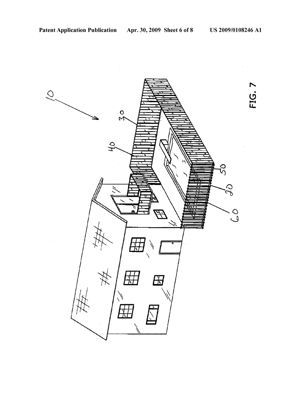 Privacy fence border system - diagram, schematic, and image 07