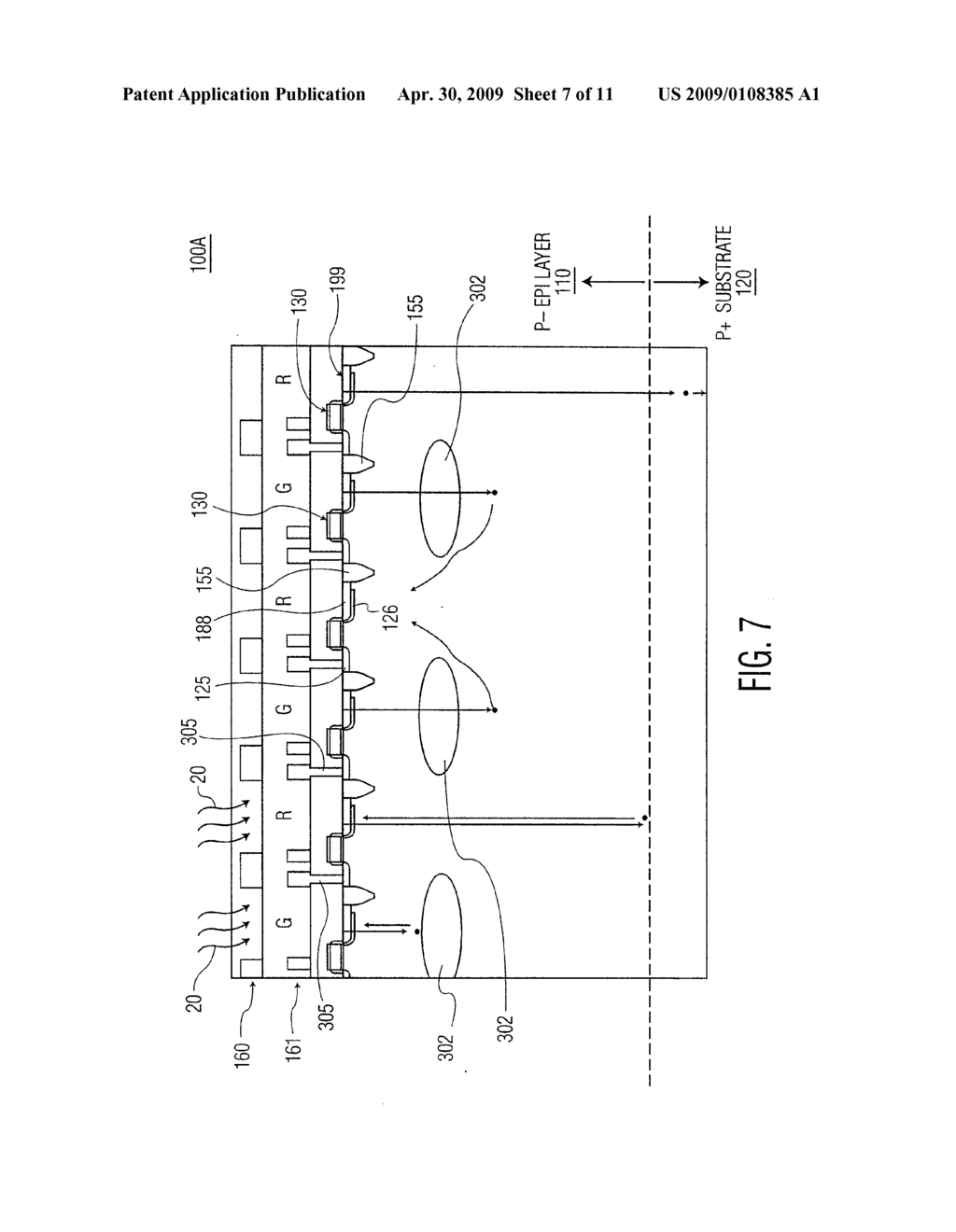 METHOD AND APPARATUS FOR IMPROVING CROSSTALK AND SENSITIVITY IN AN IMAGER - diagram, schematic, and image 08