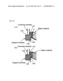 Method of Manufacturing Formed Article, Glass Material, and Method of Determining Shape of Glass Material and Mold diagram and image