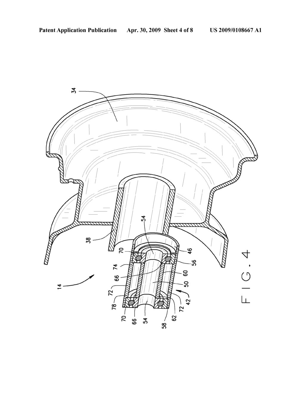 Molded Wheel with Integral Hub - diagram, schematic, and image 05