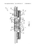 HYDRODYNAMIC BEARING DEVICE, MOTOR AND INFORMATION RECORDING AND REPRODUCING APPARATUS IN WHICH SAME IS USED, AND METHOD FOR MANUFACTURING SHAFT USED IN HYDRODYNAMIC BEARING DEVICE diagram and image