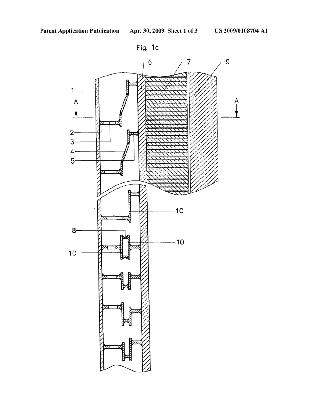 APPARATUS FOR THERMOMECHANICAL DECOUPLING OF THE HOUSING AND STATIONARY PART OF A ROTATING MACHINE - diagram, schematic, and image 02