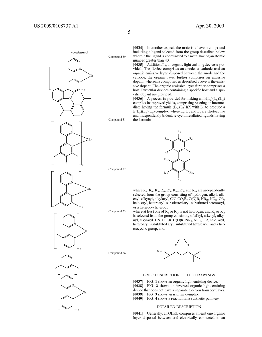 LIGHT-EMITTING ORGANOMETALLIC COMPLEXES - diagram, schematic, and image 10